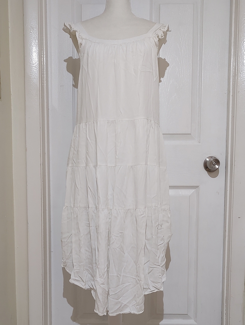 White Kirundo Tiered Summer Dress